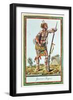 Iroquois Warrior, from 'Encyclopedie Des Voyages', Engraved by J. Laroque, 1796-Jacques Grasset de Saint-Sauveur-Framed Giclee Print