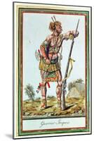 Iroquois Warrior, from 'Encyclopedie Des Voyages', Engraved by J. Laroque, 1796-Jacques Grasset de Saint-Sauveur-Mounted Giclee Print