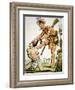 Iroquois Warrior Scalping a White Victim-null-Framed Giclee Print