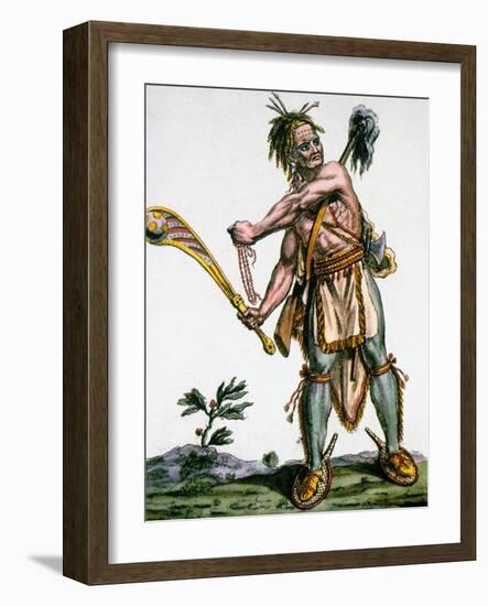 Iroquois Warrior-Jacques Grasset de Saint-Sauveur-Framed Giclee Print