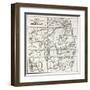 Irrawaddy River Northern Course Old Map (Ava Kingdom)-marzolino-Framed Art Print