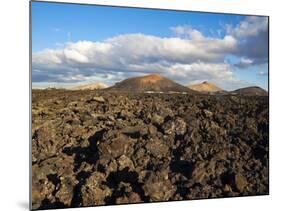 Irregular Blocky Lava and Cinder Cones of Timanfaya National Park, Canary Islands-Robert Francis-Mounted Photographic Print