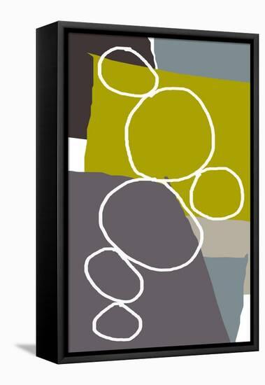 Irregular Circles 2-Jan Weiss-Framed Stretched Canvas