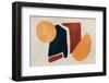 Irregular Geometrical Shapes, Abstract Illustration Painting. Non Figurative Artwork with Acrylic L-La Cassette Bleue-Framed Photographic Print