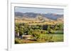 Irrigated Foothills Farmland in Sunrise Light, Belvue near Fort Collins in Northern Colorado-PixelsAway-Framed Photographic Print