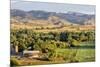 Irrigated Foothills Farmland in Sunrise Light, Belvue near Fort Collins in Northern Colorado-PixelsAway-Mounted Photographic Print