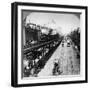 Irt Third Avenue Line Along the Bowery, New York, C.1897-null-Framed Premium Photographic Print