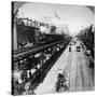 Irt Third Avenue Line Along the Bowery, New York, C.1897-null-Stretched Canvas