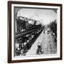 Irt Third Avenue Line Along the Bowery, New York, C.1897-null-Framed Photographic Print