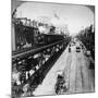 Irt Third Avenue Line Along the Bowery, New York, C.1897-null-Mounted Photographic Print