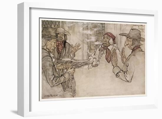 Irving, Rip Van Winkle-Arthur Rackham-Framed Art Print