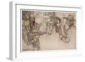 Irving, Rip Van Winkle-Arthur Rackham-Framed Art Print