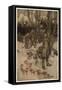 Irving, Rip Van Winkle-Arthur Rackham-Framed Stretched Canvas