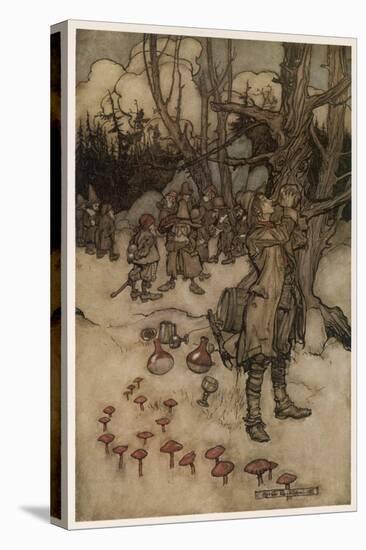 Irving, Rip Van Winkle-Arthur Rackham-Stretched Canvas