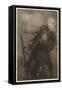 Irving, Rip Van Winkle-Arthur Rackham-Framed Stretched Canvas