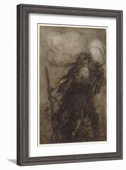 Irving, Rip Van Winkle-Arthur Rackham-Framed Art Print