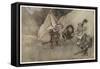 Irving, Rip Van Winkle-Arthur Rackham-Framed Stretched Canvas