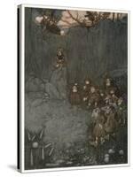 Irving, Rip Van Winkle-Arthur Rackham-Stretched Canvas