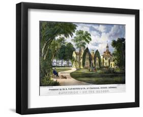 Irving's Home: Sunnyside-Currier & Ives-Framed Giclee Print