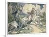 Irving: Sleepy Hollow, 1849-Felix O.C. Darley-Framed Giclee Print