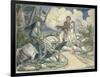 Irving: Sleepy Hollow, 1849-Felix O.C. Darley-Framed Giclee Print