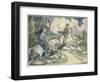 Irving: Sleepy Hollow, 1849-Felix O.C. Darley-Framed Giclee Print