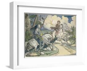 Irving: Sleepy Hollow, 1849-Felix O.C. Darley-Framed Giclee Print