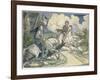 Irving: Sleepy Hollow, 1849-Felix O.C. Darley-Framed Giclee Print