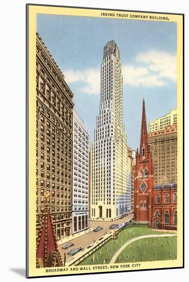 Irving Trust Company Building, New York City-null-Mounted Art Print