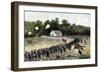 Irwin's Brigade Charging the Confederate Position at the Dunker Church, Battle of Antietam, c.1862-null-Framed Giclee Print