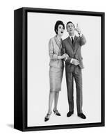 Is it a Bird? Is it a Plane? We'll Never Know What This Couple are Staring at in the Sky-null-Framed Stretched Canvas