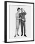 Is it a Bird? Is it a Plane? We'll Never Know What This Couple are Staring at in the Sky-null-Framed Photographic Print