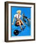 Is My Face Red! Bowling Pin-Up 1937-Gil Elvgren-Framed Art Print