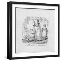 'Is the Labourer worthy of his hire?', 1829-George Cruikshank-Framed Giclee Print