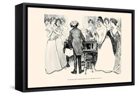 Is This Why the Average Husband and Brother Stay Away?-Charles Dana Gibson-Framed Stretched Canvas