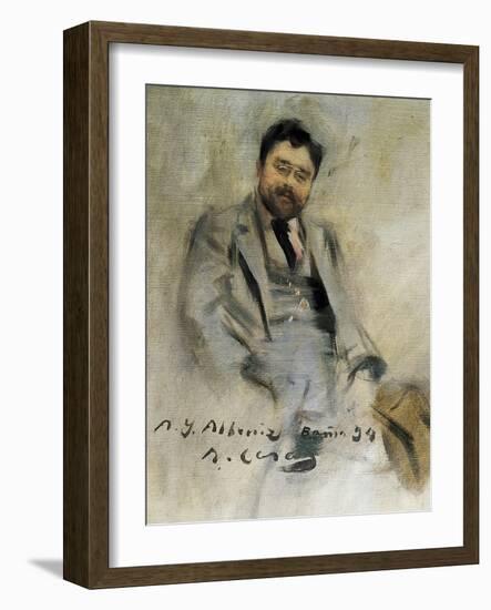 Isaac Albeniz, Spanish Pianist and Composer-Ramin Casas i Carbo-Framed Art Print