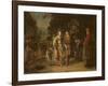 Isaac and Rebecca by the Well of Lahai-Roi-Gerbrandt Van Den Eeckhout-Framed Giclee Print