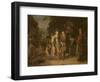 Isaac and Rebecca by the Well of Lahai-Roi-Gerbrandt Van Den Eeckhout-Framed Giclee Print