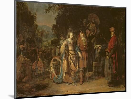 Isaac and Rebecca by the Well of Lahai-Roi-Gerbrandt Van Den Eeckhout-Mounted Giclee Print