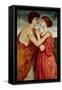 Isaac and Rebecca-Simeon Solomon-Framed Stretched Canvas