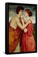 Isaac and Rebecca-Simeon Solomon-Framed Stretched Canvas