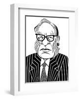 Isaac Asimov, 2019-Neale Osborne-Framed Giclee Print