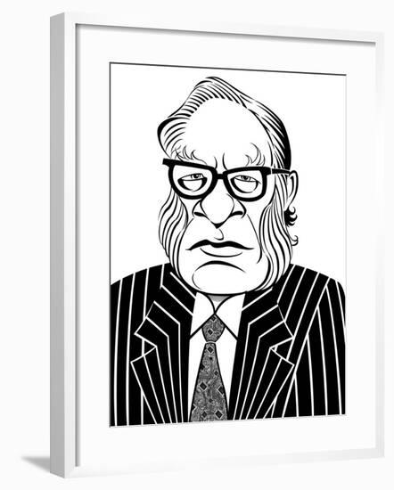 Isaac Asimov, 2019-Neale Osborne-Framed Giclee Print