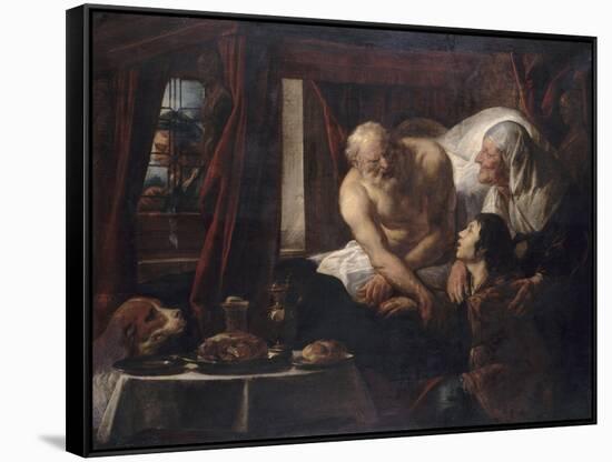 Isaac b?ssant Jacob-Jacob Jordaens-Framed Stretched Canvas