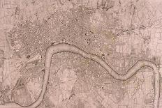 Map of the London Showing Civil War Fortifications, 1749-Isaac Basire-Stretched Canvas