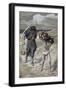 Isaac Bears the Wood For His Sacrifice-James Tissot-Framed Giclee Print