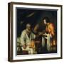 Isaac Blesses Jacob, Early 17th Century-Bernardo Strozzi-Framed Giclee Print