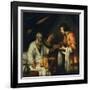 Isaac Blesses Jacob, Early 17th Century-Bernardo Strozzi-Framed Giclee Print