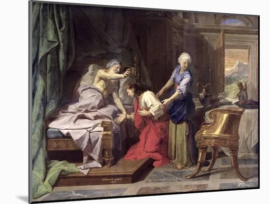 Isaac Blessing Jacob, 1692-Jean-Baptiste Jouvenet-Mounted Giclee Print