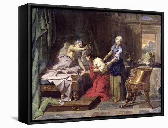 Isaac Blessing Jacob, 1692-Jean-Baptiste Jouvenet-Framed Stretched Canvas